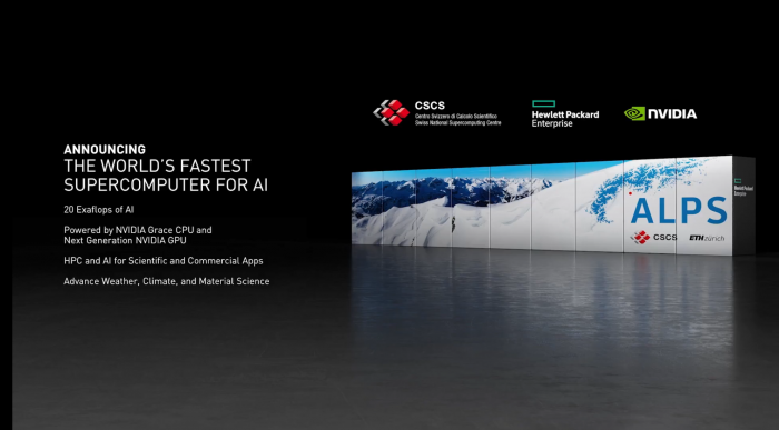 Der Alps-Supercomputer wird Grace-CPUs verwenden. (Bild: Nvidia)