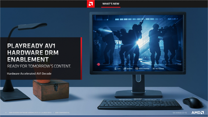 Play Ready für AV1-codierte Inhalte hält Einzug. (Bild: AMD)