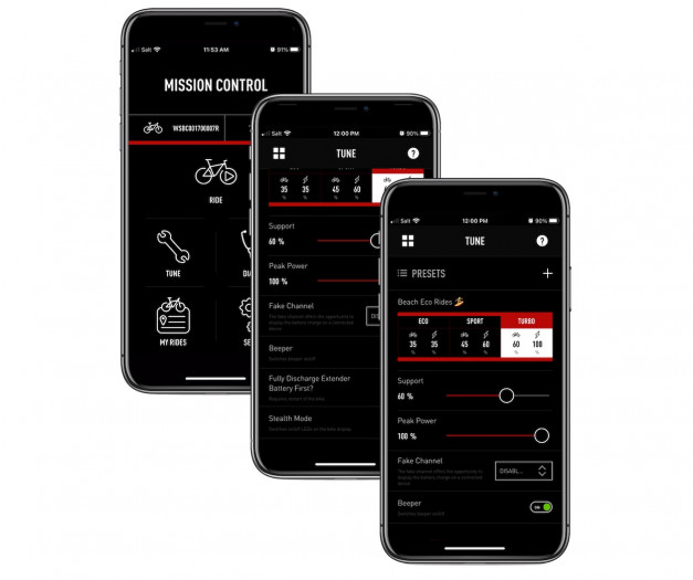 App für das Specialized Turbo Como SL (Bild: Specialized)