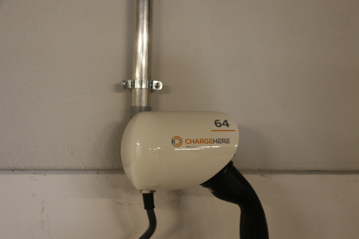 Die Ladelösung stammte von der EnBW-Tochter Charge Here. (Foto: Friedhelm Greis/Golem.de)