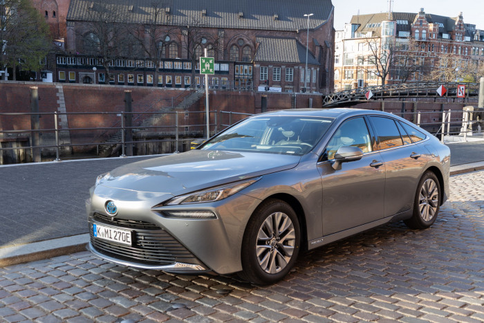 Das Brennstoffzellenauto Toyota Mirai (Bild: Werner Pluta/Golem.de)