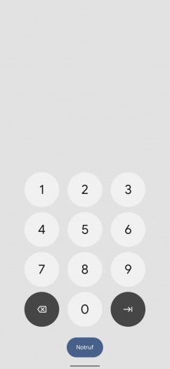 Bereits bei der PIN-Eingabe ist die neue Designsprache zu erkennen. (Screenshot: Tobias K&ouml;ltzsch/Golem.de)