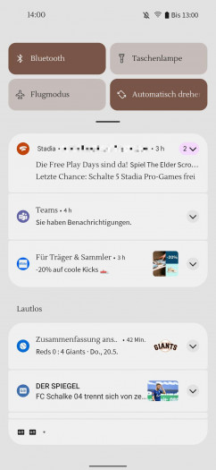 So kann das System beispielsweise sandfarbene Akzentfarben haben ...