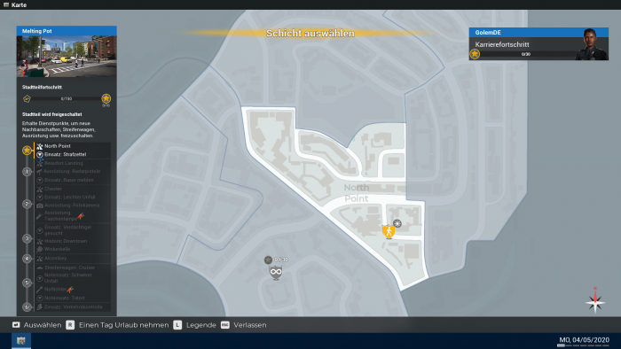 Später soll es noch mehr Stadtgebiete geben. (Bild: Aesir Interactive/Screenshot: Golem.de)