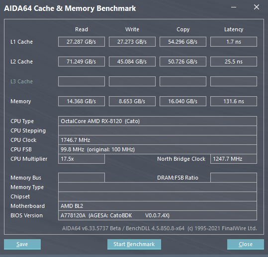 Die DDR3-Bandbreite liegt designbedingt lesend/schreibend bei maximal 15 GByte/s. (Bild: Golem.de)