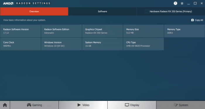 Es gibt nur eine einzige Radeon-Software für die Kryptos/Panther-Grafikeinheit. (Bild: Golem.de)