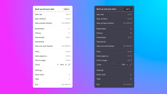 Das neue Firefox-Design soll mehr Übersicht bieten. (Bild: Mozilla)