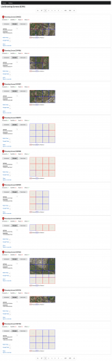 Eine Übersichtsseite über einzelne Locations mit den wichtigsen Daten und einem kleinen Satelitenbild, wo vorhanden. (Bild: Christo Buschek)