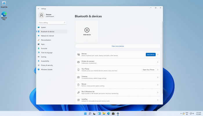 Die neuen Systemeinstellungen in Windows 11 (Bild: Microsoft/Screenshot: Golem.de)