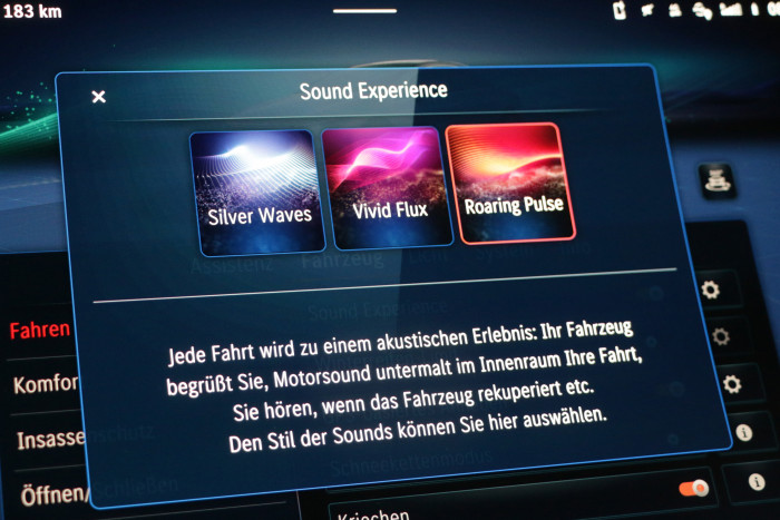 Drei verschiedene Geräusche für den Innenraum stehen zur Verfügung.  (Foto: Friedhelm Greis/Golem.de)