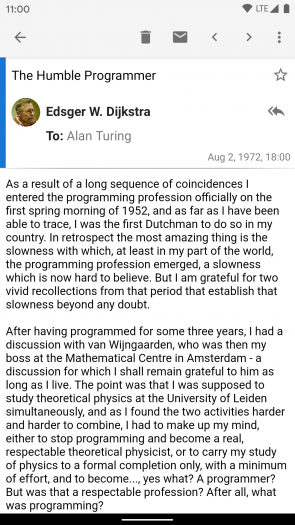 Die neue Oberfläche von K9 Mail (Bild: K9 Mail)