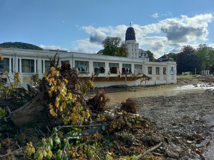 Das Spielkasino in Bad Neuenahr wurde stark beschädigt. (Foto: Friedhelm Greis/Golem.de)