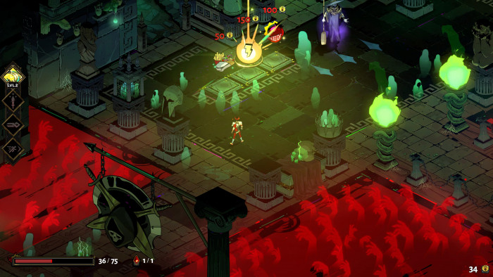 Hurra: Auch in der Hölle gibt es Pommes! (Bild: Supergiant Games/Screenshot: Golem.de)