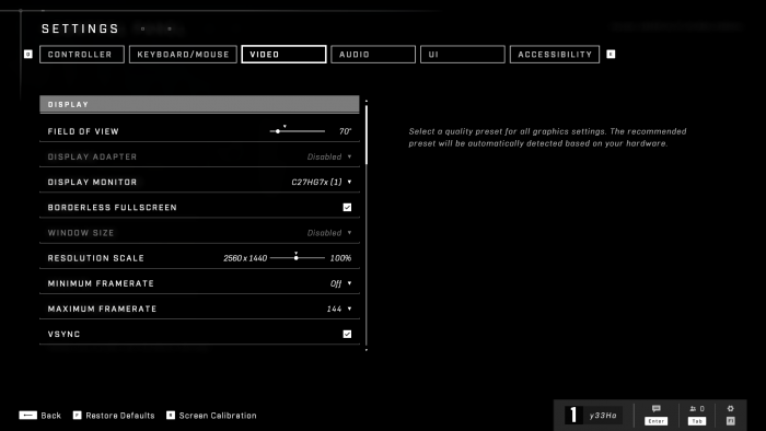 Grafikmenü der Technical Preview von Halo Infinite (Rechteinhaber: 343 Industries, Screenshot: Golem.de)