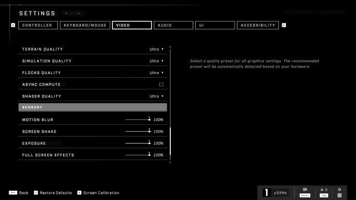 Grafikmenü der Technical Preview von Halo Infinite (Rechteinhaber: 343 Industries, Screenshot: Golem.de)