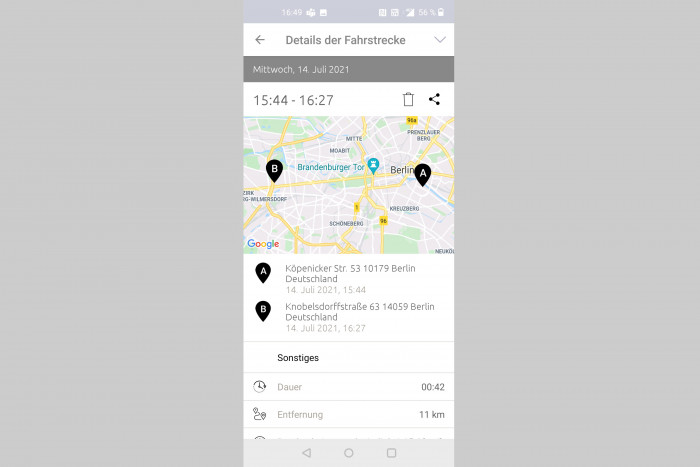 Mit der App My Opel lässt sich aus der Ferne auf den Mokka-e zugreifen. (Screenshot: Friedhelm Greis/Golem.de)