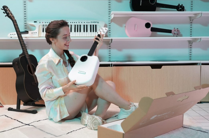 Populele 2 Pro: Ukulele lehrt mit Bluetooth und LEDs das Musizieren ...