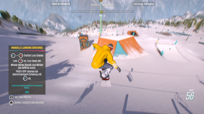 Hals- und Beinbruch auf Schnee - mit vielen Tricks. (Bild: Ubisoft / Screenshot: Golem.de)