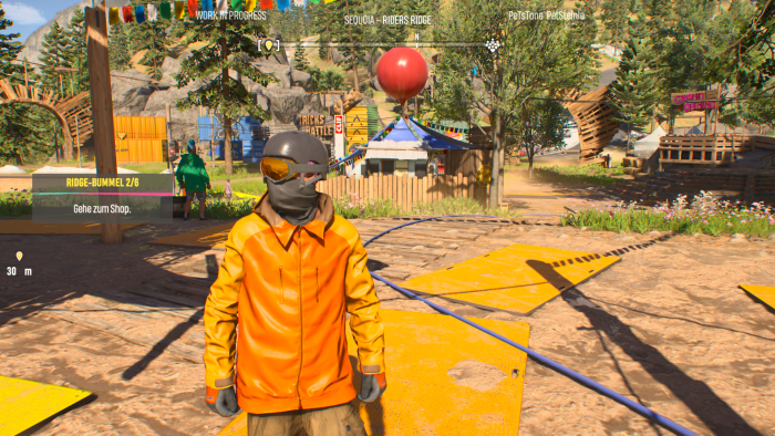 Im Fahrerlager können wir unser Outfit wechseln. (Bild: Ubisoft / Screenshot: Golem.de)