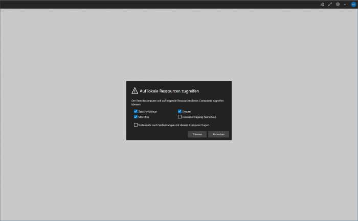 Windows 365 schleift Geräte wie unser Mikrofon durch. (Screenshot: Golem.de)