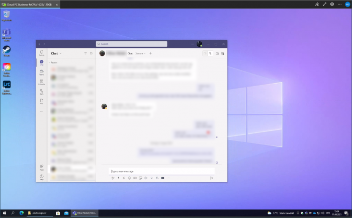 Microsoft Teams und ... (Screenshot: Golem.de)
