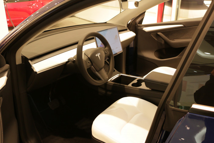 Der Innenraum ist identisch mit dem des Model 3. (Foto: Friedhelm Greis/Golem.de)