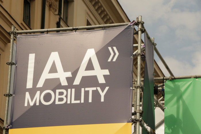 Die IAA Mobility 2021 hat sich auch in der Münchner Innenstadt breitgemacht. (Foto: Friedhelm Greis)
