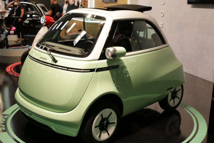 Der Microlino in der Ausstattungsvariante Dolce (Foto: Friedhelm Greis/Golem.de)