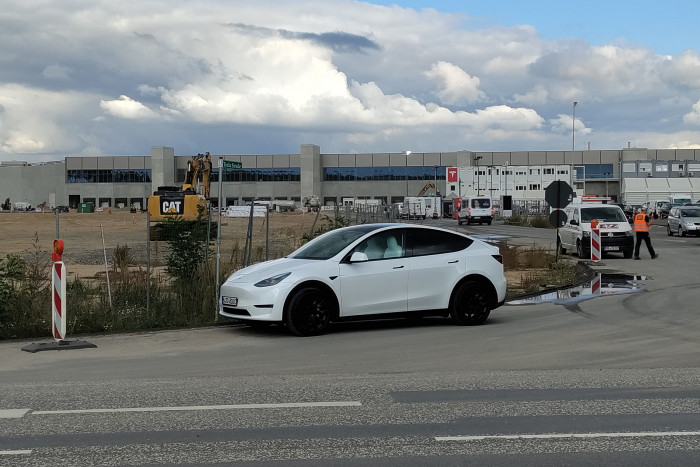 Noch kommt das Model Y aus China, aber künftig soll es in der Gigafactory in Grünheide produziert werden. (Foto: Friedhelm Greis/Golem.de)