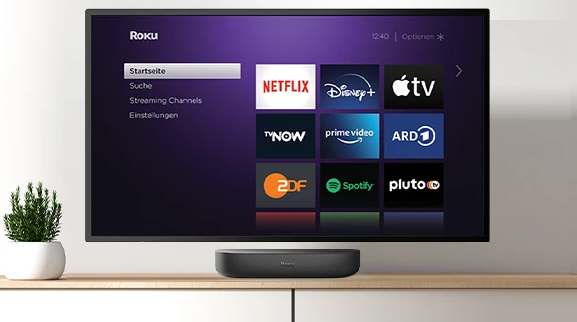 Streambar mit Fernseher (Bild: Roku)