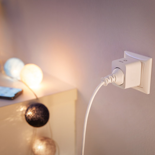 Wiz Smart Plug Typ F mit Stromzähler (Bild: Signify)