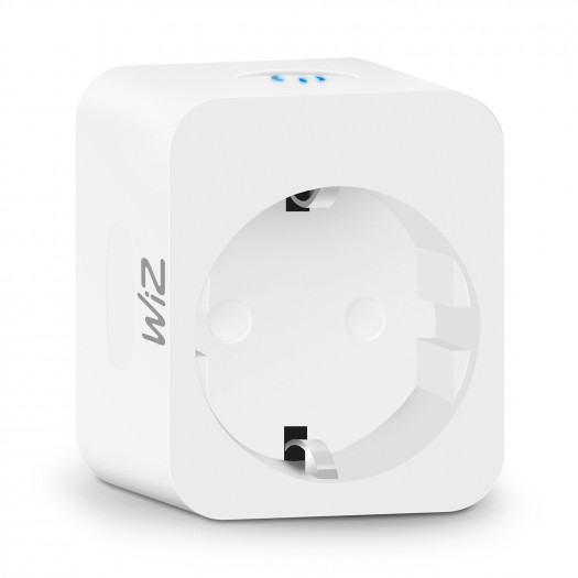 Wiz Smart Plug Typ F mit Stromzähler (Bild: Signify)