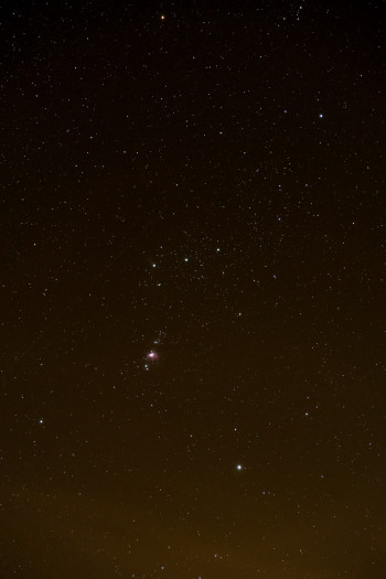 Beim zweiten Bild geht es schon besser - wieder Orion. (Bild: Mario Keller)