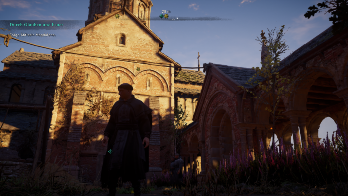 Auch als Mönch in Britannien sind wir unterwegs. (Bild: Ubisoft/Screenshot: Golem.de)