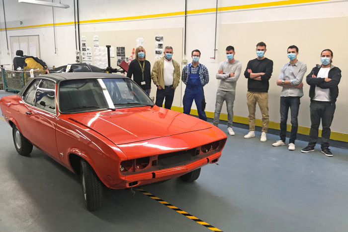 Der Originalmanta aus dem Jahr 1974 war noch orange. (Foto: Opel)