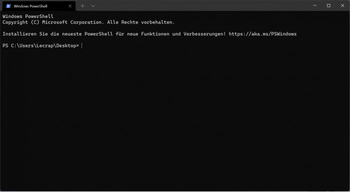 Das Windows Terminal ist in Windows 11 integriert. (Screenshot: Oliver Nickel/Golem.de)