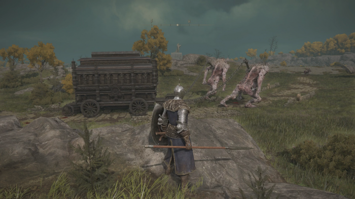 Diese Monsterwesen streifen mit Anhang durch die offene Welt. (Bild: From Software/Screenshot: Golem.de)