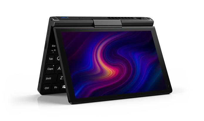 Der Pocket 3 im Zeltmodus (Bild: GPD)