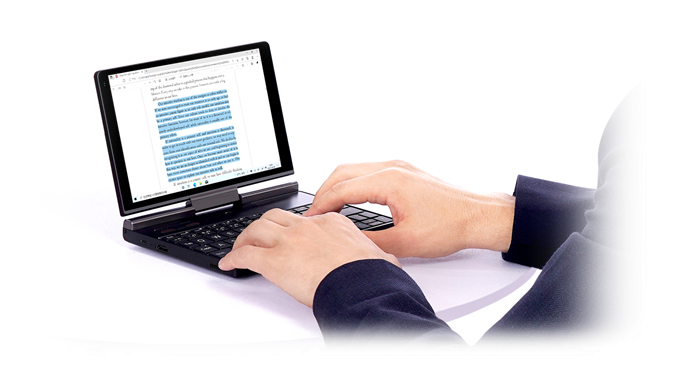 Der Pocket 3 soll sich aufgrund der verbauten Tastatur gut zum Tippen eignen. (Bild: GPD)