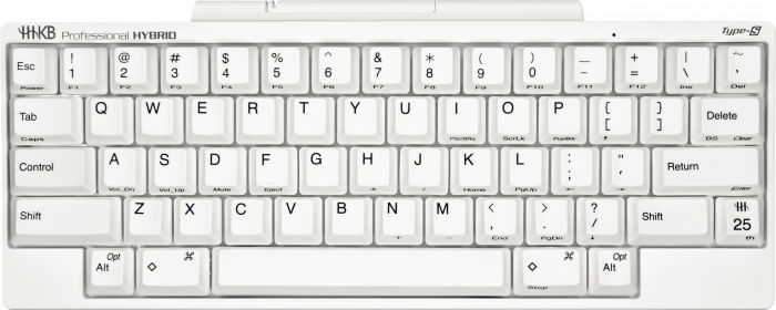 Das Happy Hacking Keyboard in Weiß (Bild: PFU)