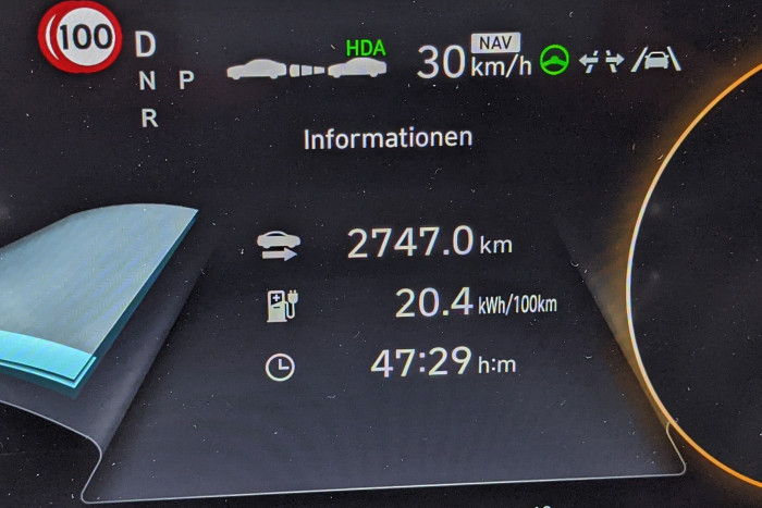 Der Verbrauch des Testwagens über einen längeren Nutzungszeitraum lag bei 20,4 kWh/100 km. (Foto: Friedhelm Greis/Golem.de) 