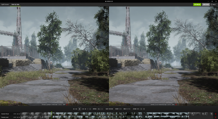 ... oder Videos leicht vergleichen. (Bild: Nvidia)