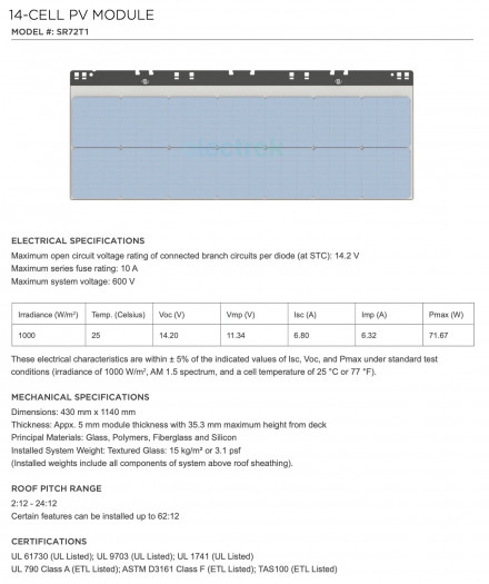 PV-Schindel SR72T1 (Bild: Electrek/Screenshot: Golem.de)