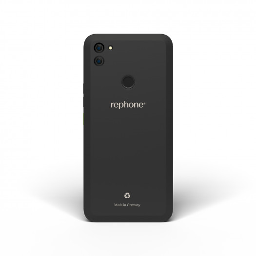 Das Rephone hat eine Dualkamera auf der recycelten Rückseite. (Bild: Mobilcom-Debitel)