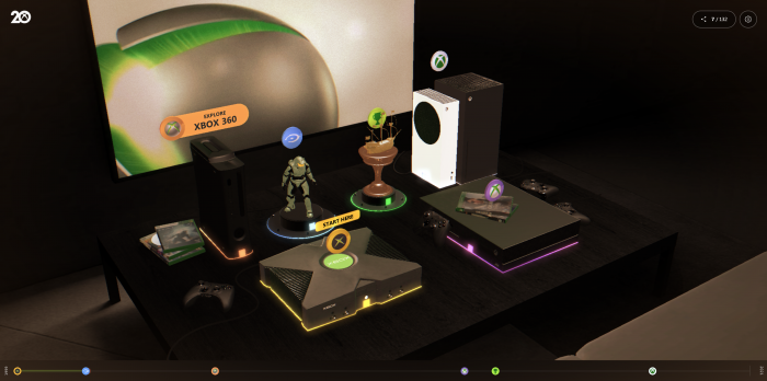 Von dieser Zentrale aus kann man die einzelnen Räume betreten. (Bild: Microsoft/Screenshot: Golem.de)