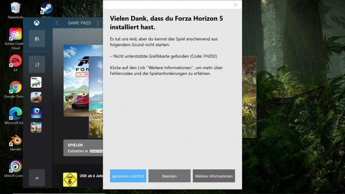 ... wenn das Spiel denn startet. (Bild: Martin Wolf/Golem.de)