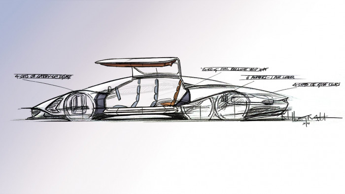 Das Project Deep Space soll sechs Räder haben. (Bild: Hennessey)