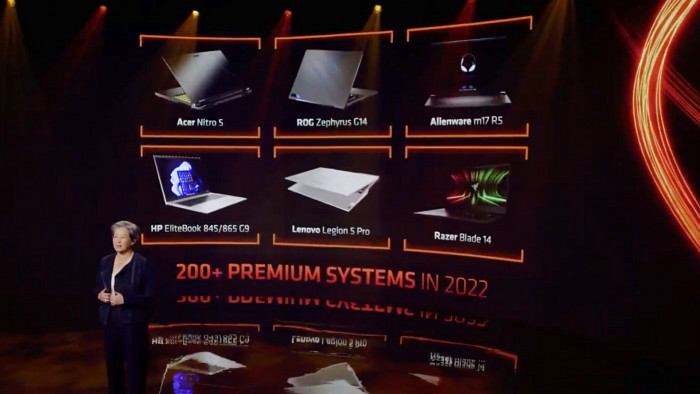 ... und allerhand weitere Laptops. (Bild: AMD)