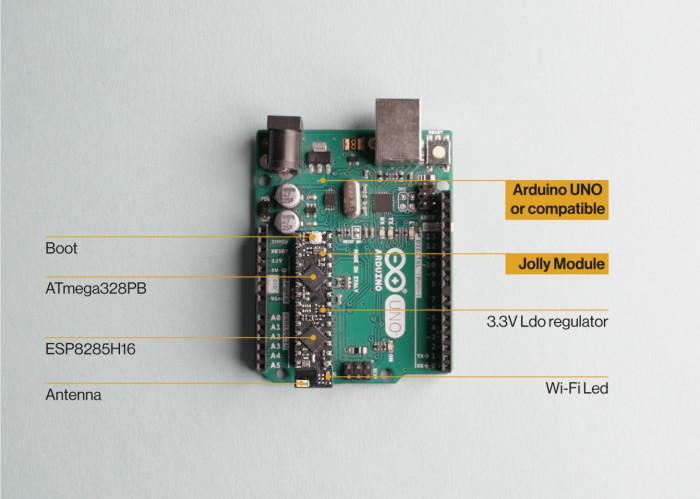 Jolly-Modul für den Arduino Uno (Bild: Jolly)