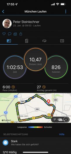 Eine Trainingsübersicht in Garmin Connect auf iOS. (Bild: Garmin/Screenshot:Golem.de)